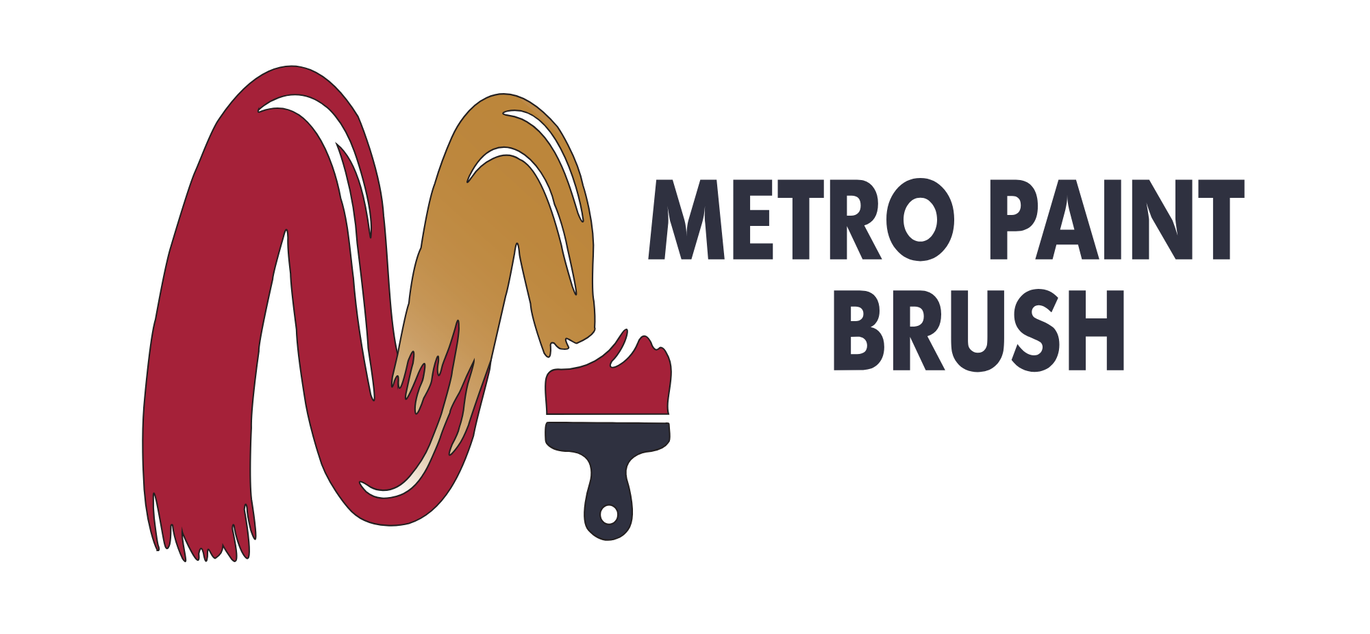 Metro Paint Brush Logo
